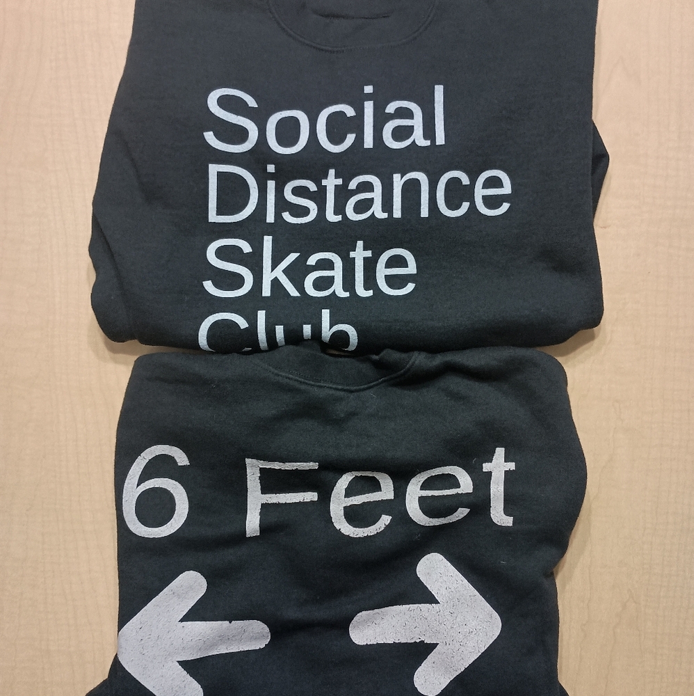 Bundle of Social Distance Skate Club Sweatshirts Size Adult Medium Size XL Youth